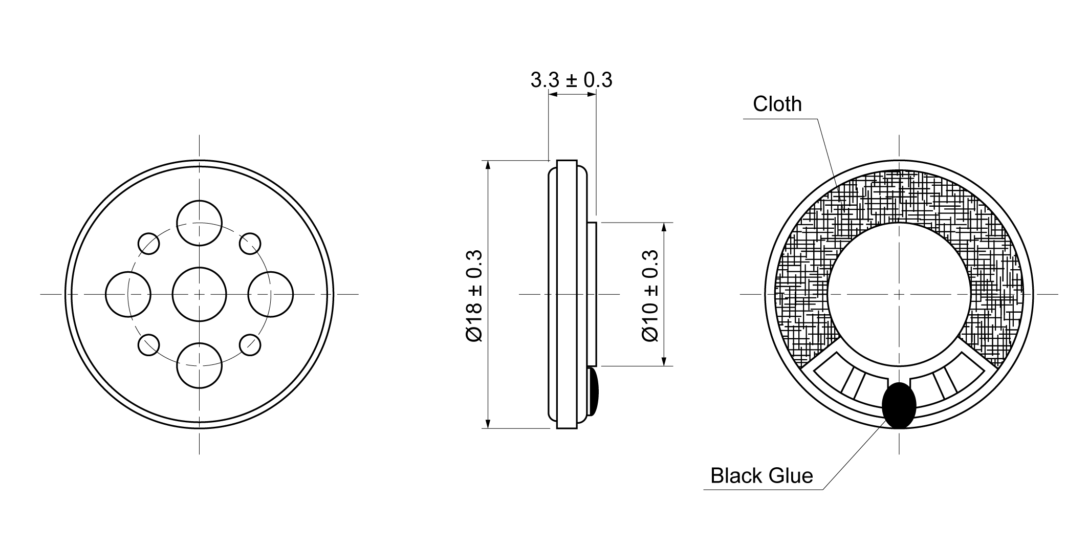 OSR18R-3.3M0.25W32M Mechanical Drawing